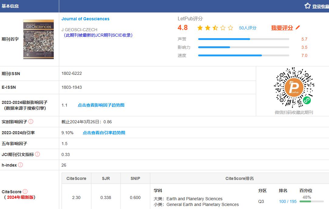 JGE期刊是几区的？影响因子多少