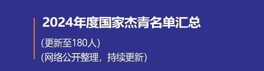 官宣：37人获批国家杰青、优青！