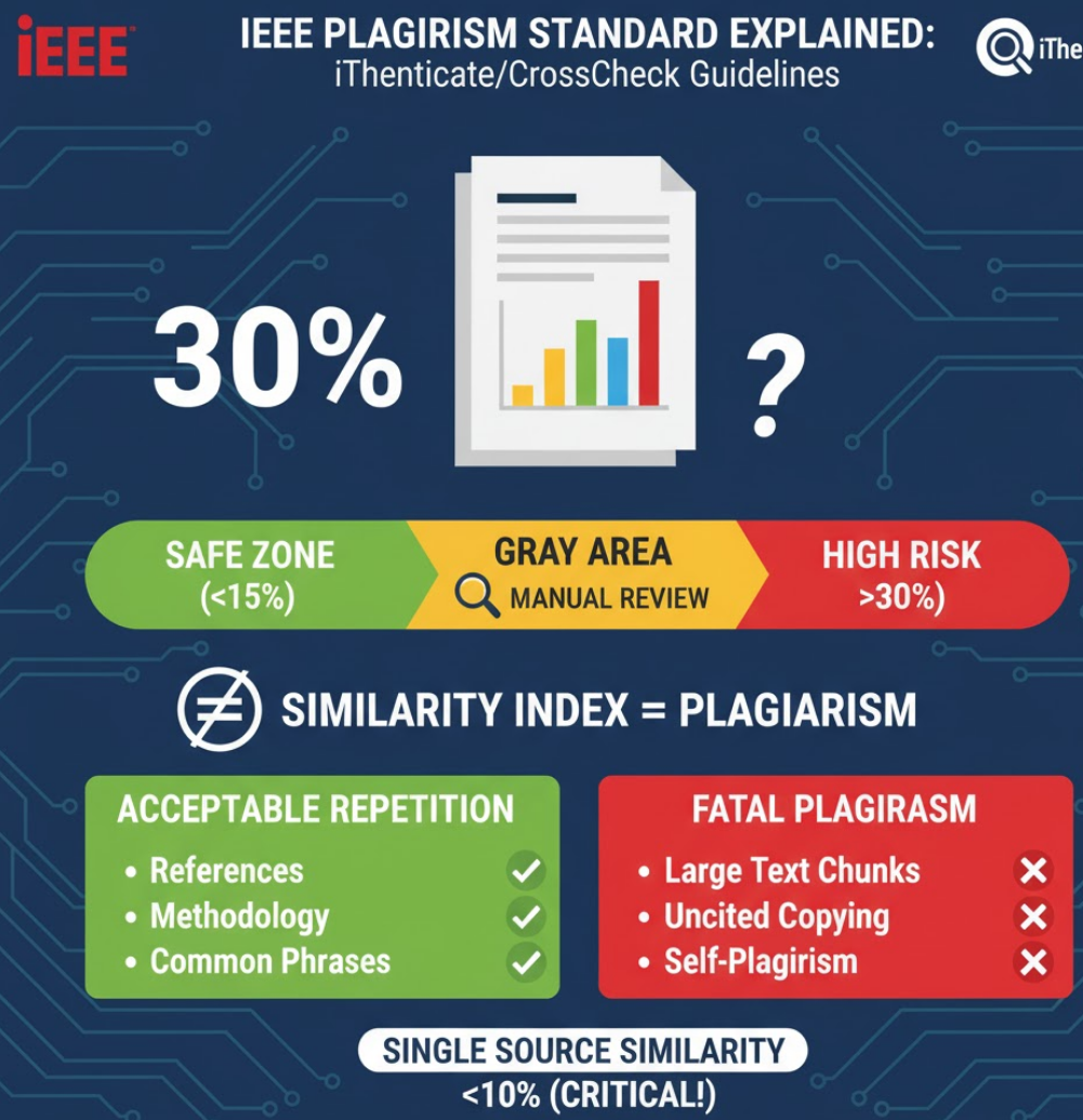 IEEE 查重标准是什么？(iThenticate/CrossCheck 查重率要求详解)
