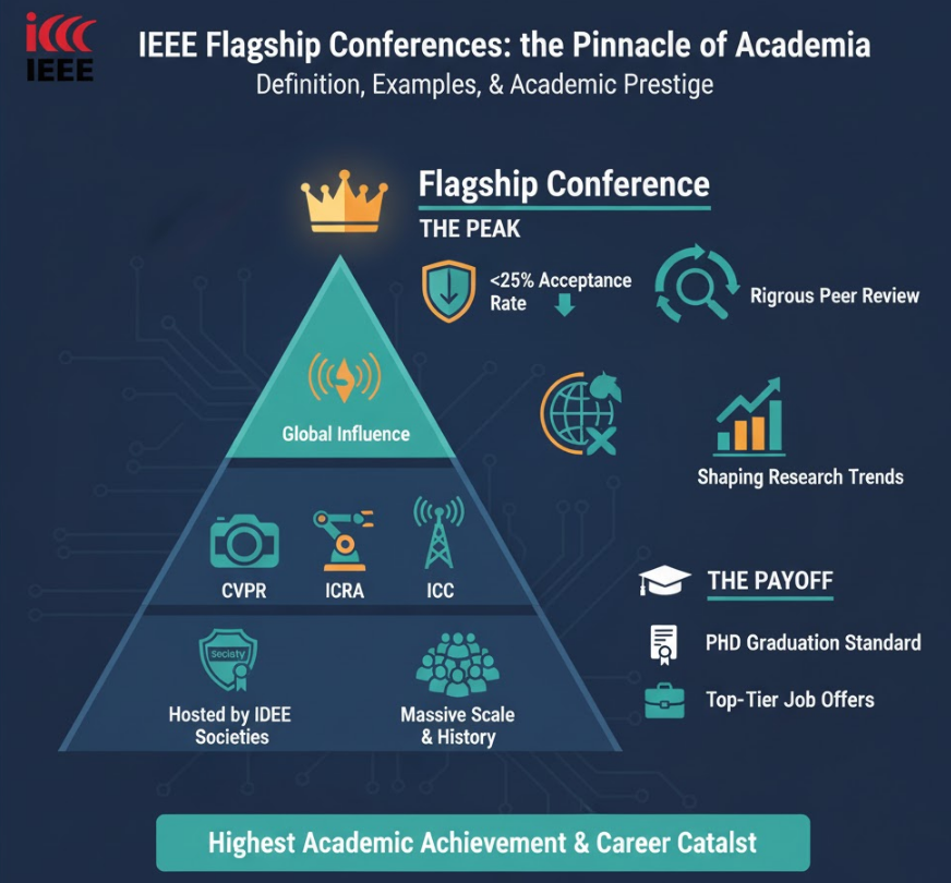 什么是 IEEE 旗舰会议 (Flagship Conference)？（一篇看懂：定义、示例与学术地位）