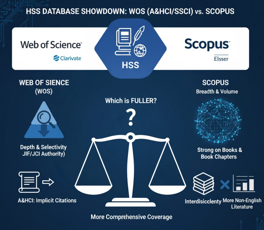 人文社科领域 WOS (A&HCI/SSCI) 和 Scopus 哪个收录更全？