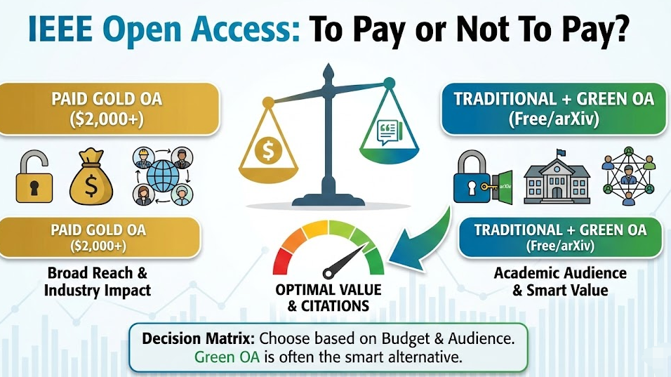 IEEE 论文 Open Access (OA) 值得买吗？OA 选项性价比与免费替代方案分析