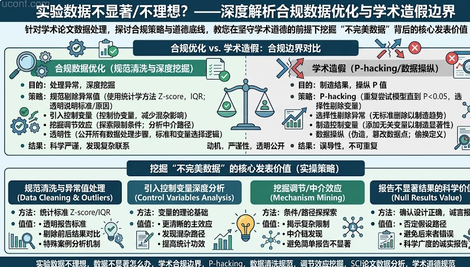 实验数据不够理想怎么办？学术论文数据处理与合规优化的边界