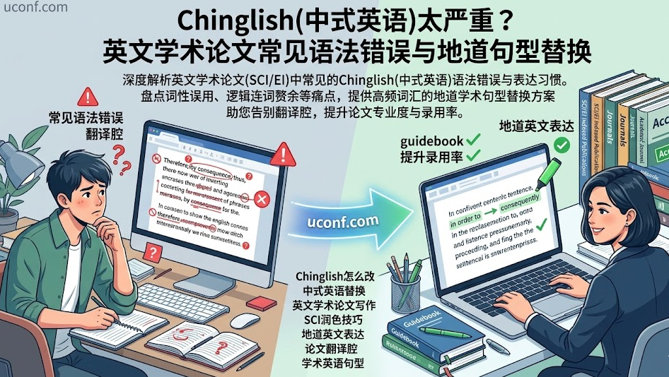 Chinglish(中式英语)太严重？英文学术论文常见语法错误与地道句型替换