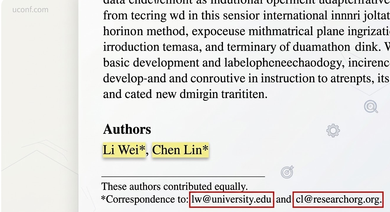 跨机构共同通讯作者排版示范图