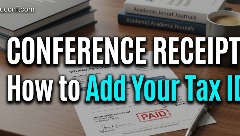 参加境外学术会议如何开具带有税务登记号的Receipt或Invoice？