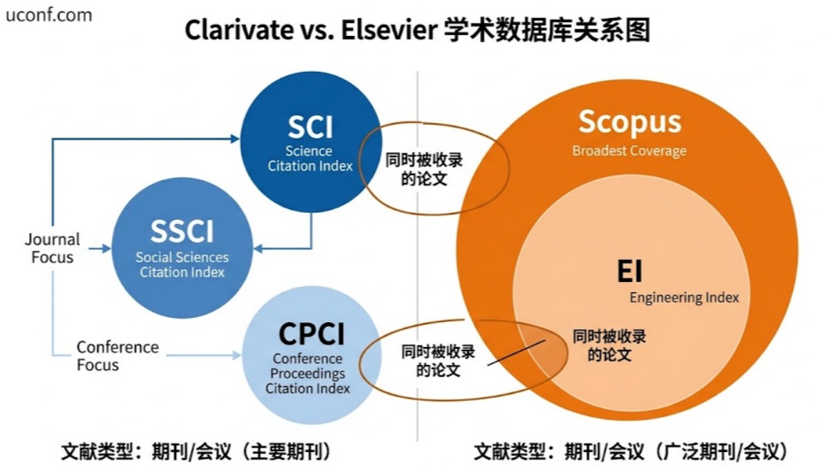 SCI/SSCI/EI/CPCI/Scopus各大数据库区别与关系一文讲清