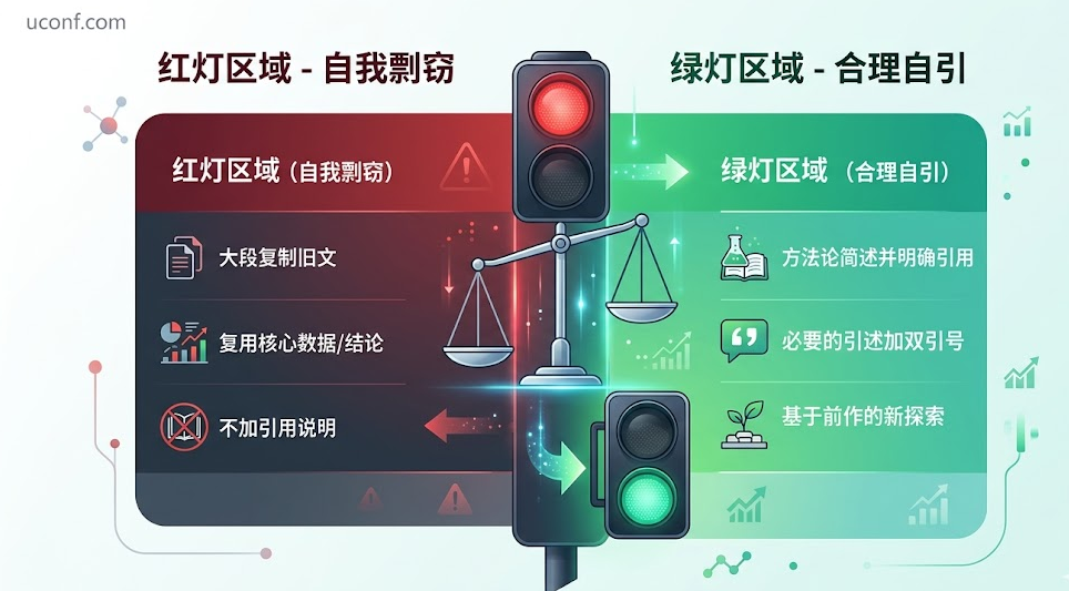 会议论文写作中合理自引与自我剽窃(Self-plagiarism)的判定界限图解