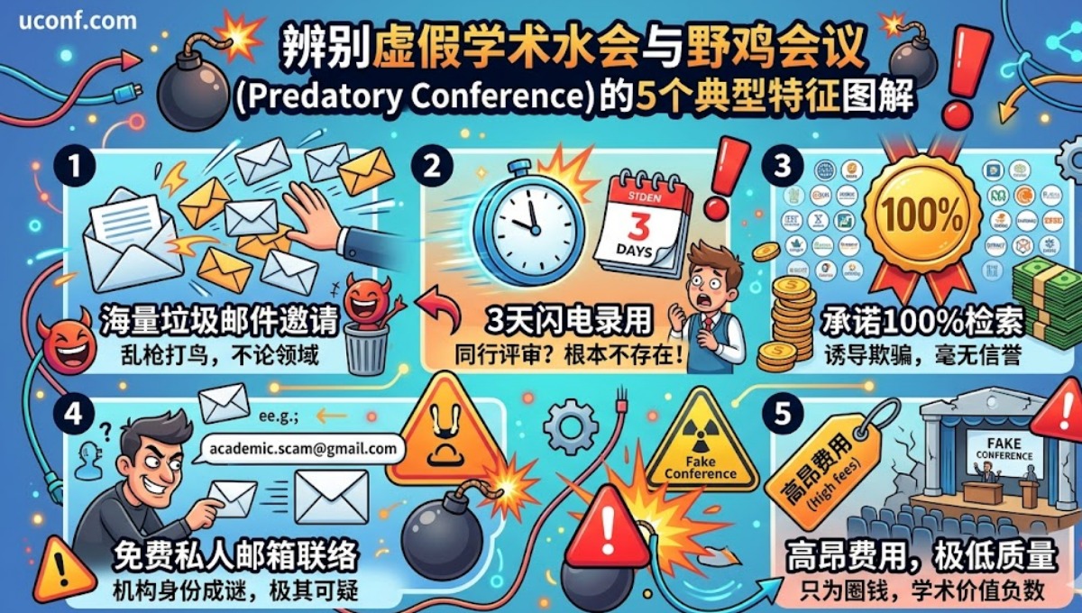 如何辨别野鸡会议 (Predatory Conference)？5个快速判断方法避免上当