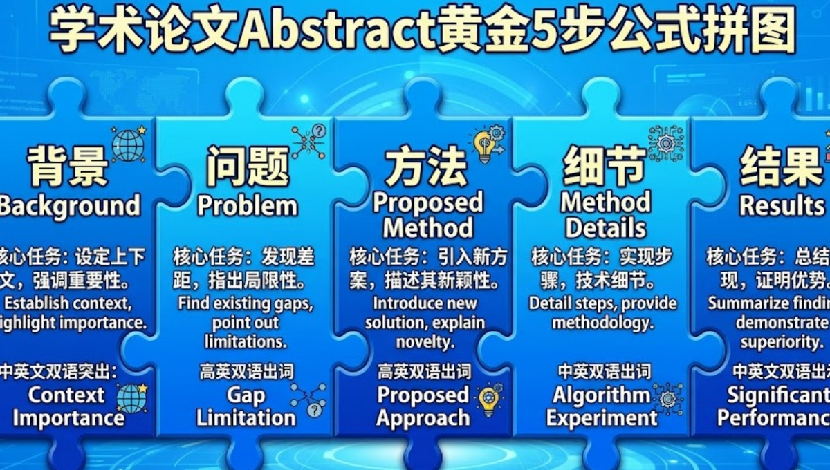 国际学术会议论文摘要怎么写？提高录用率的Abstract写作公式