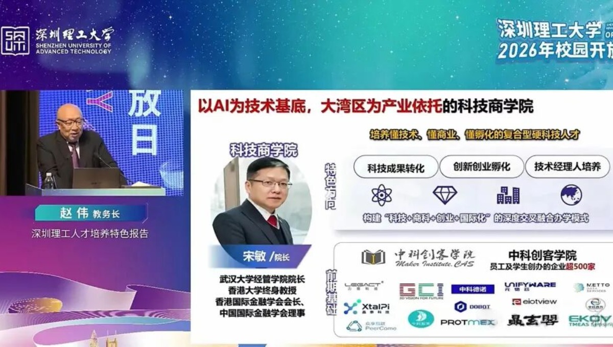 深圳理工大学，将建科技商学院