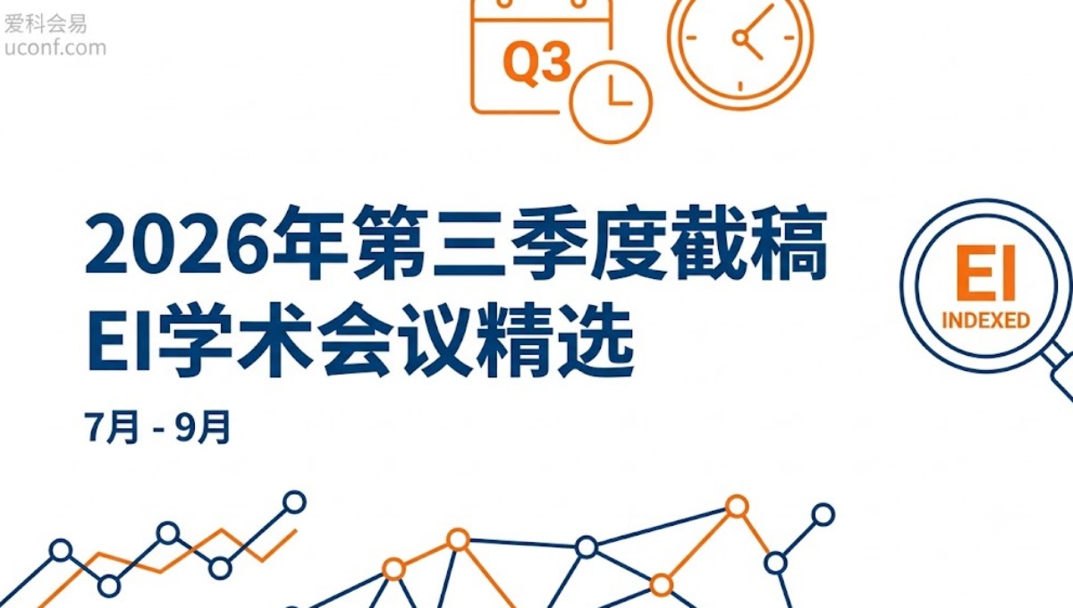 2026年第三季度截稿的EI学术会议精选_高质量EI会议推荐
