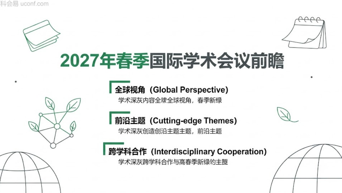 2027年春季国际学术会议前瞻_各学科高质量会议盘点