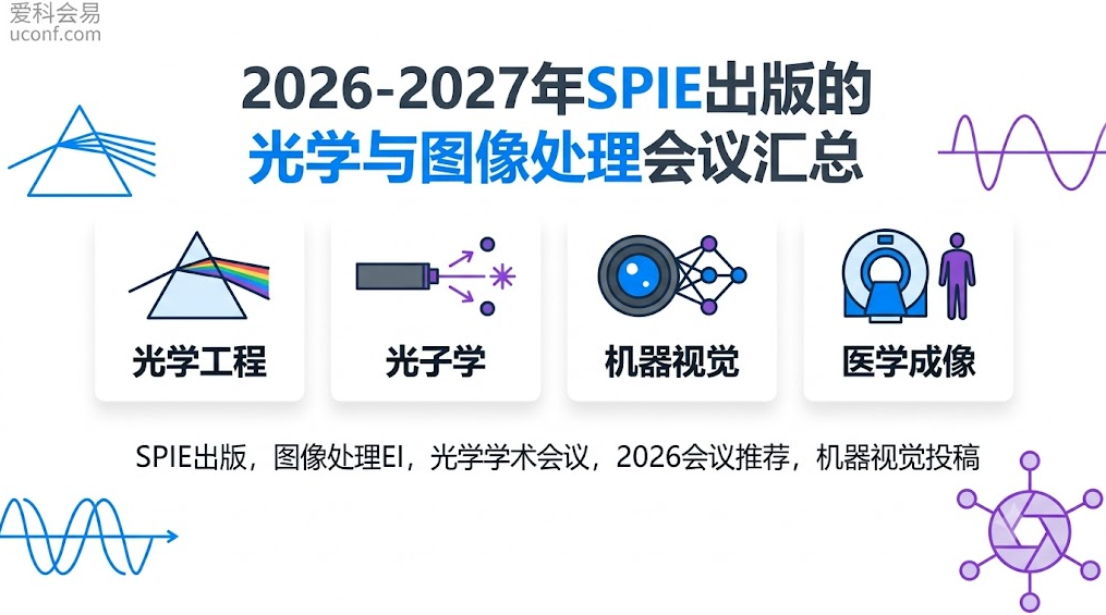 2026-2027年SPIE出版的光学与图像处理会议汇总