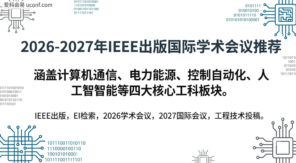 2026-2027年IEEE出版国际学术会议推荐