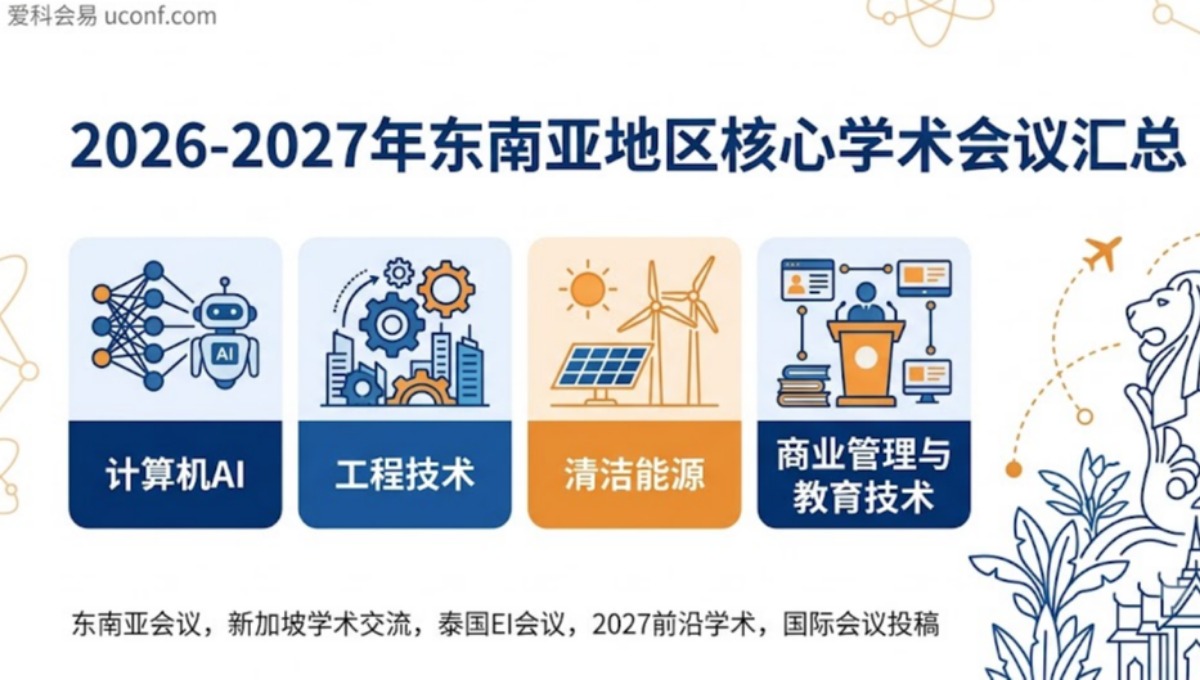 2026-2027年东南亚地区核心学术会议汇总_新加坡泰国高质量EI会议推荐