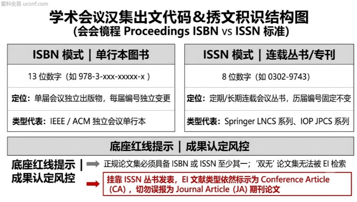 会议论文集（Proceedings）有 ISBN 和 ISSN 吗？区别在哪里？