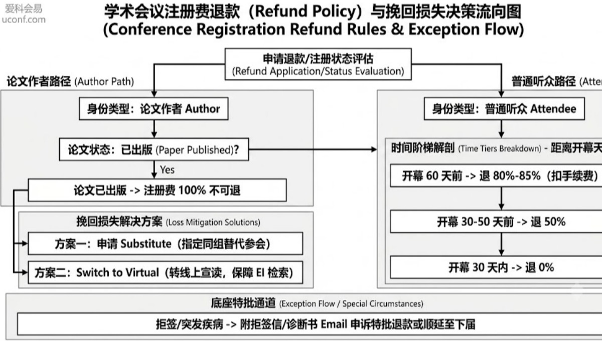 因故无法参加已注册的学术会议，注册费能退吗？退费规则全解析
