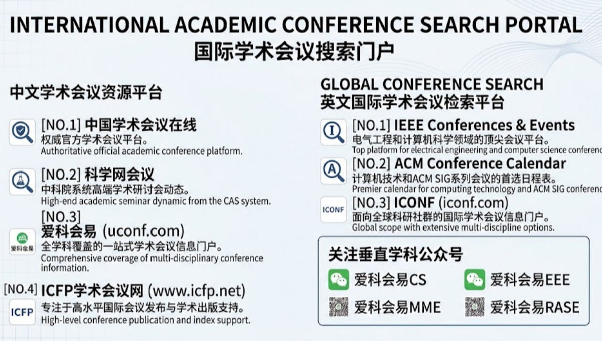国内学术会议网站资源有哪些_中英文学术会议平台推荐