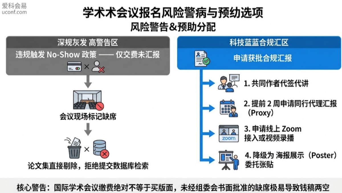 学术会议交了注册费不参会能检索吗？EI/SCI会议No-Show