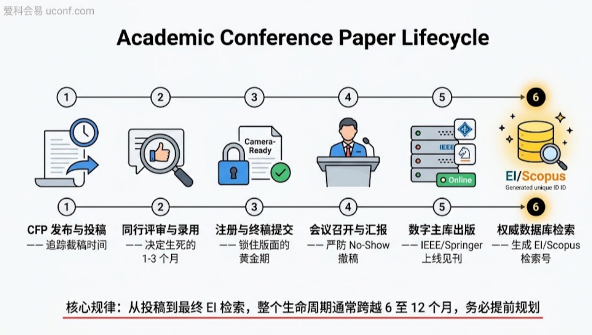 从Call for Papers到最终EI检索：一文读懂国际会议出版全生命周期